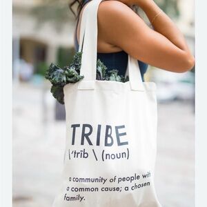 Tribe alive graphic tote + zip wristlet